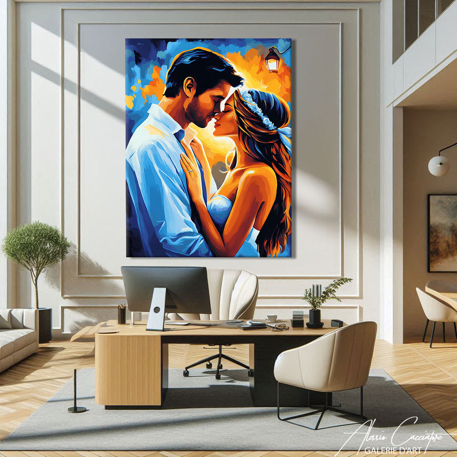 Tableau Romantique Amour – mise en situation