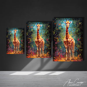 tableau girafe
