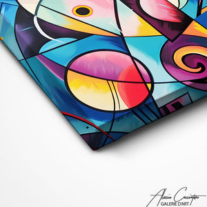 TABLEAU CUBISME ABSTRAIT AlessioCacciatore