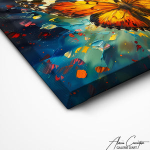 TABLEAU PAPILLON ORANGE Alessio Cacciatore