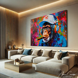 TABLEAU SINGE COLORÉ