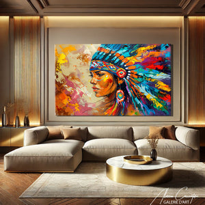 TABLEAU INDIEN MODERNE