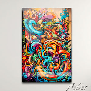 TABLEAU GRAFFITI ABSTRAIT Alessio Cacciatore