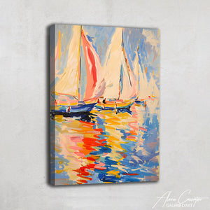 Tableau Bateaux Colorés