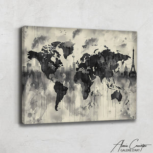 Carte Monde Tableau