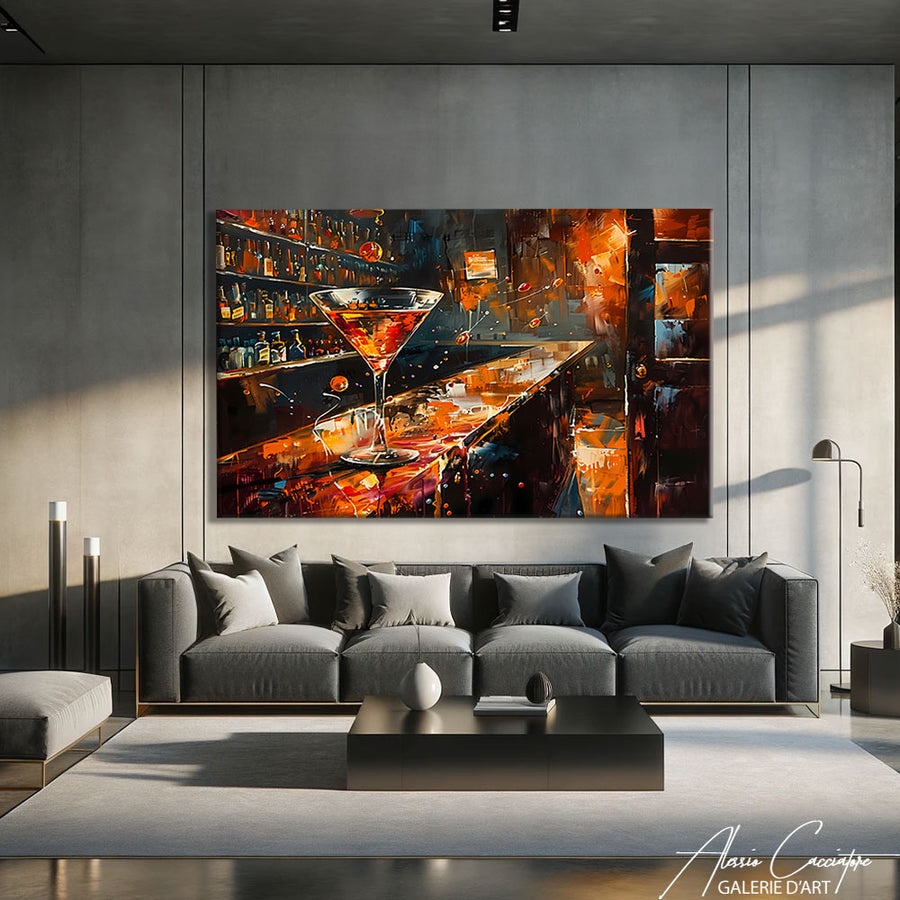 Tableau Peinture Bar
– mise en situation