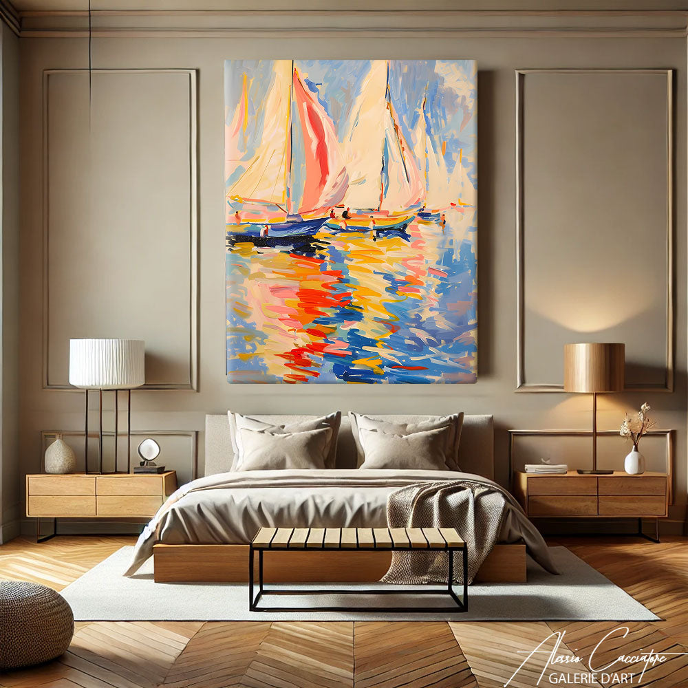 Tableau Bateaux Colorés