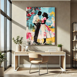 Toile Couple Amoureux