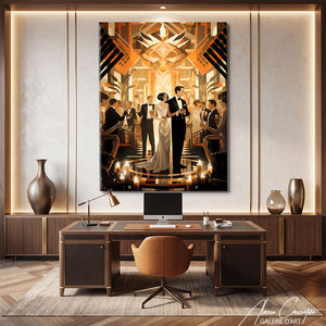 TABLEAU ART DECO CONTEMPORAIN