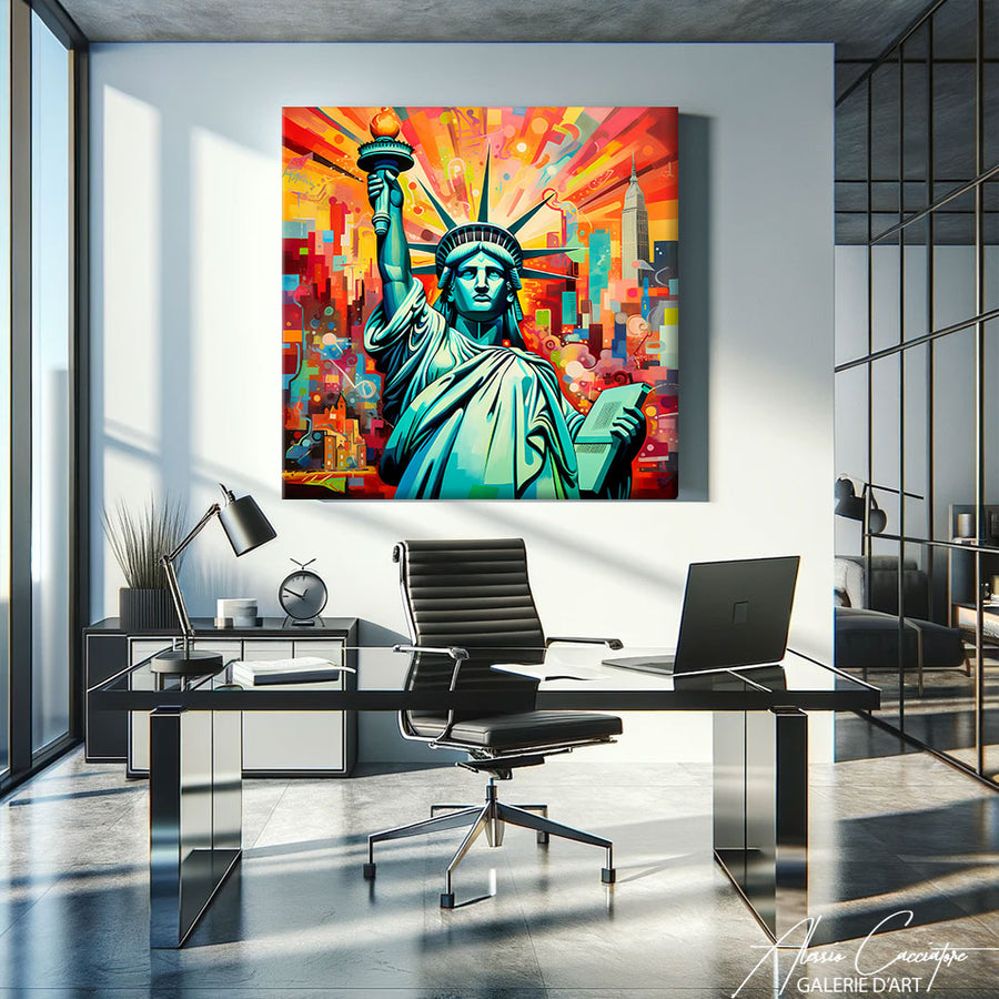 Peinture Contemporaine New York – mise en situation