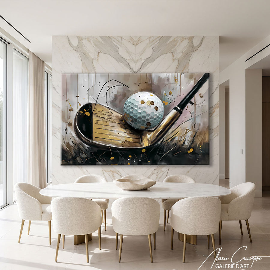 TABLEAU GOLF LUXE – mise en situation