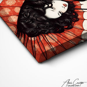 TABLEAU JAPONAISE PARAPLUIE Alessio Cacciatore