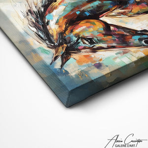 TABLEAU CHEVAL ABSTRAIT Alessio Cacciatore