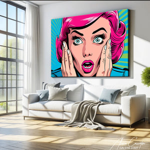tableau femme pop art