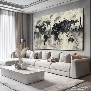 TABLEAU URBAIN CARTE DU MONDE