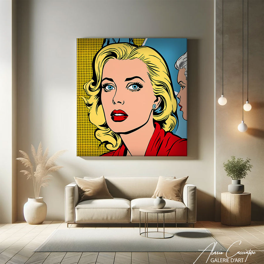 Peinture Visage Femme Moderne – mise en situation
