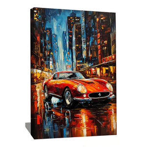 TABLEAU FERRARI ABSTRAIT