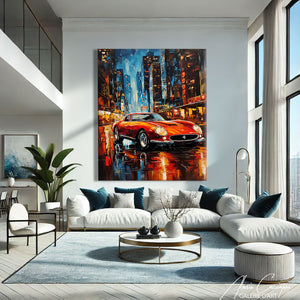 TABLEAU FERRARI ABSTRAIT