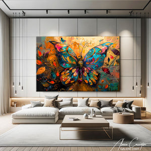 Toile avec Papillon
