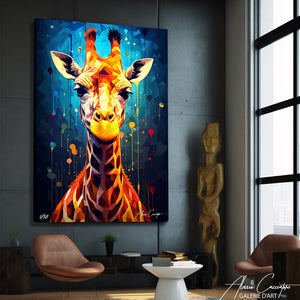 tablaeu girafe contemporain