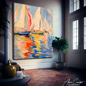 Tableau Voilier Coloré