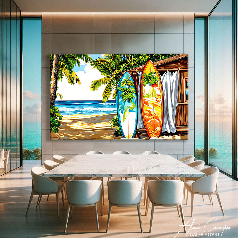 TABLEAU MURALE PAYSAGE SURF