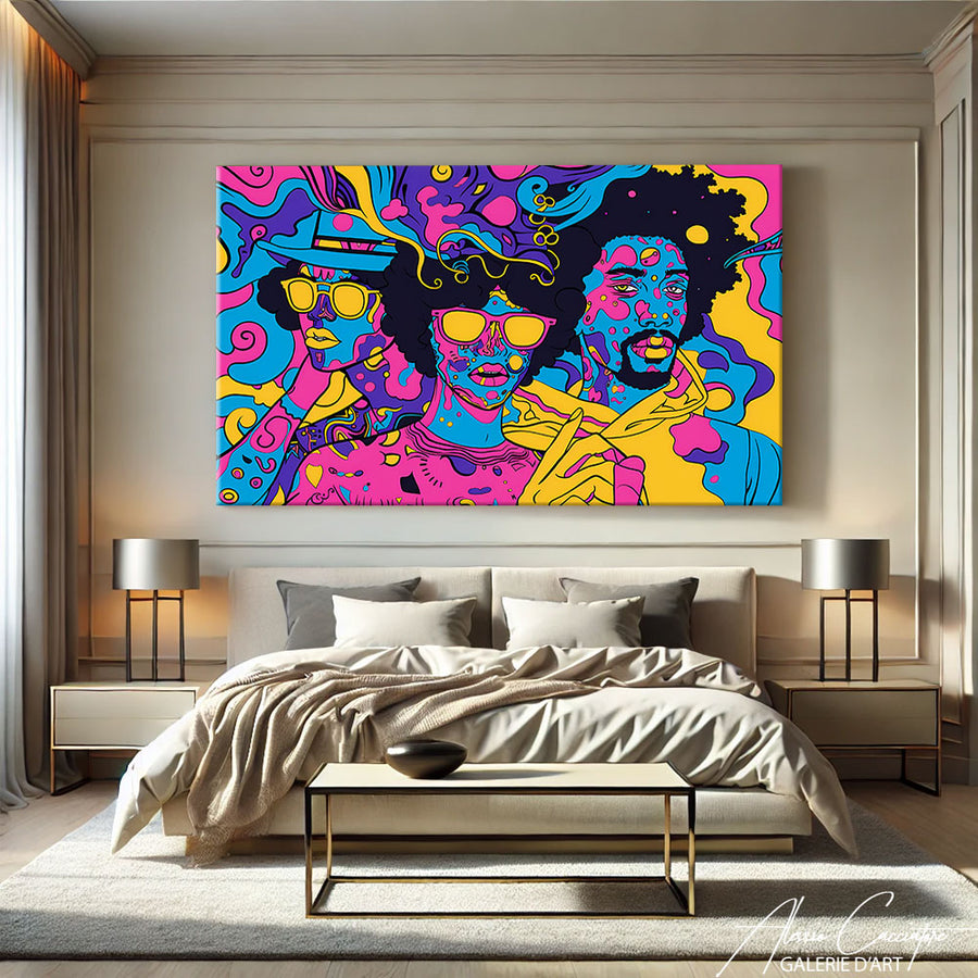 tableau peinture coloré – mise en situation