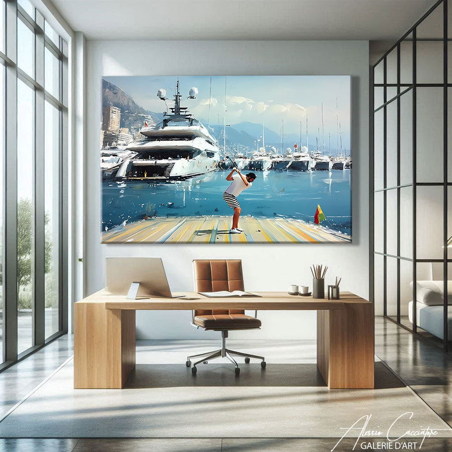 TABLEAU CONTEMPORAIN CHIC AlessioCacciatore – mise en situation