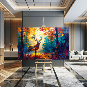 tableau deco cerf