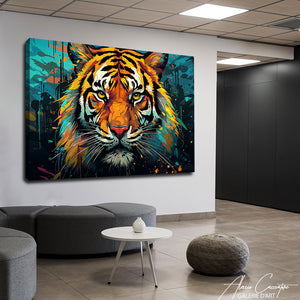 tableau tigre moderne