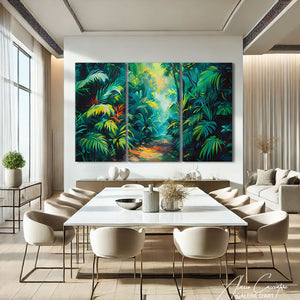 Tableau Triptyque Salon