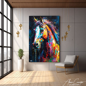 Tableau Cheval Acrylique