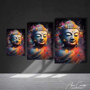 TABLEAU BOUDDHA NOIR Alessio Cacciatore