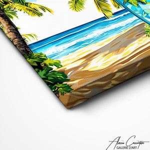 TABLEAU MURALE PAYSAGE SURF Alessio Cacciatore