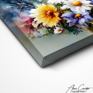 TABLEAU FLEURS AQUARELLE Alessio Cacciatore