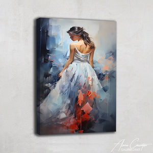 Peinture de Femme de Dos
