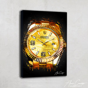 TABLEAU ROLEX AQUARELLE
