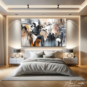 Tableau Mappemonde Couleur