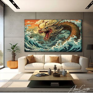 peinture dragon japonais