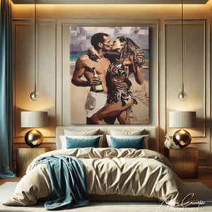 TABLEAU DEUX AMOUREUX AlessioCacciatore