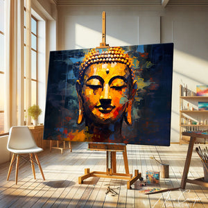 tableau bouddha couleur