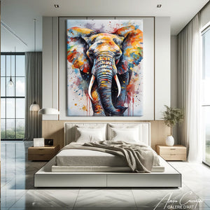 TABLEAU ÉLÉPHANT ARTISTE Alessio Cacciatore