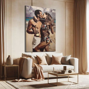TABLEAU DEUX AMOUREUX AlessioCacciatore