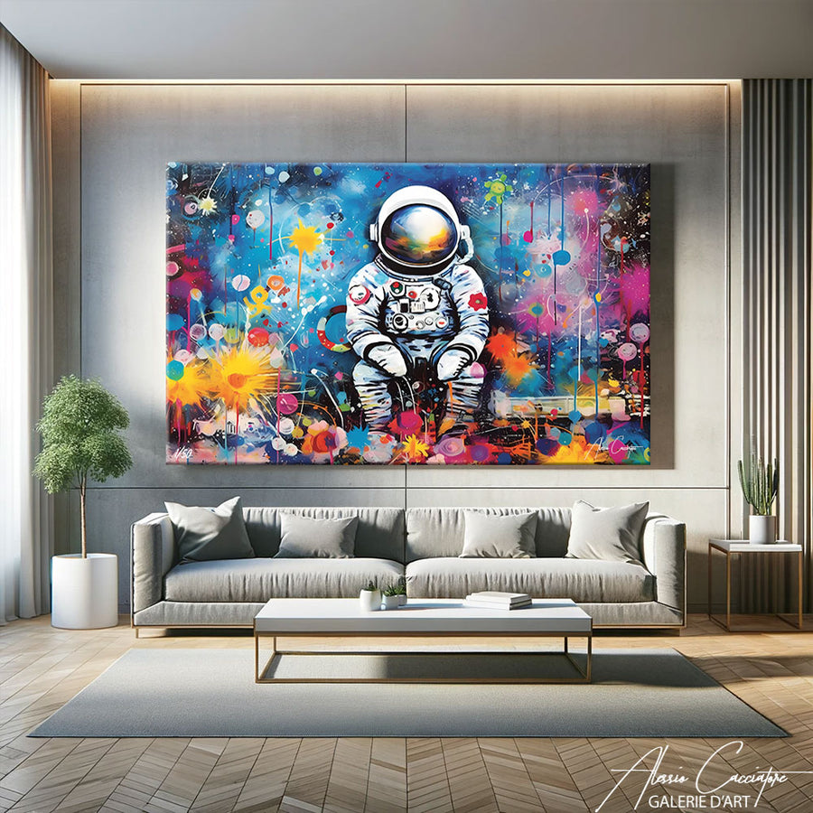 Tableau Street Art Salon – mise en situation