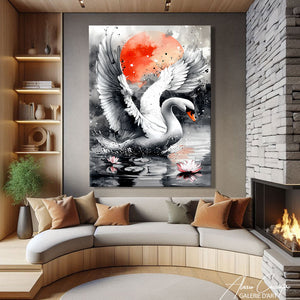 Tableau Cygne Moderne