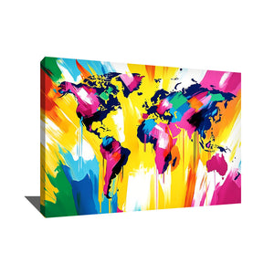 Tableau carte du monde