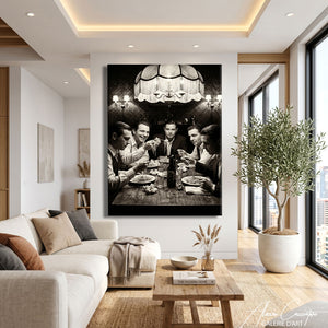 TABLEAU DÉCO CUISINE NOIR ET BLANC
