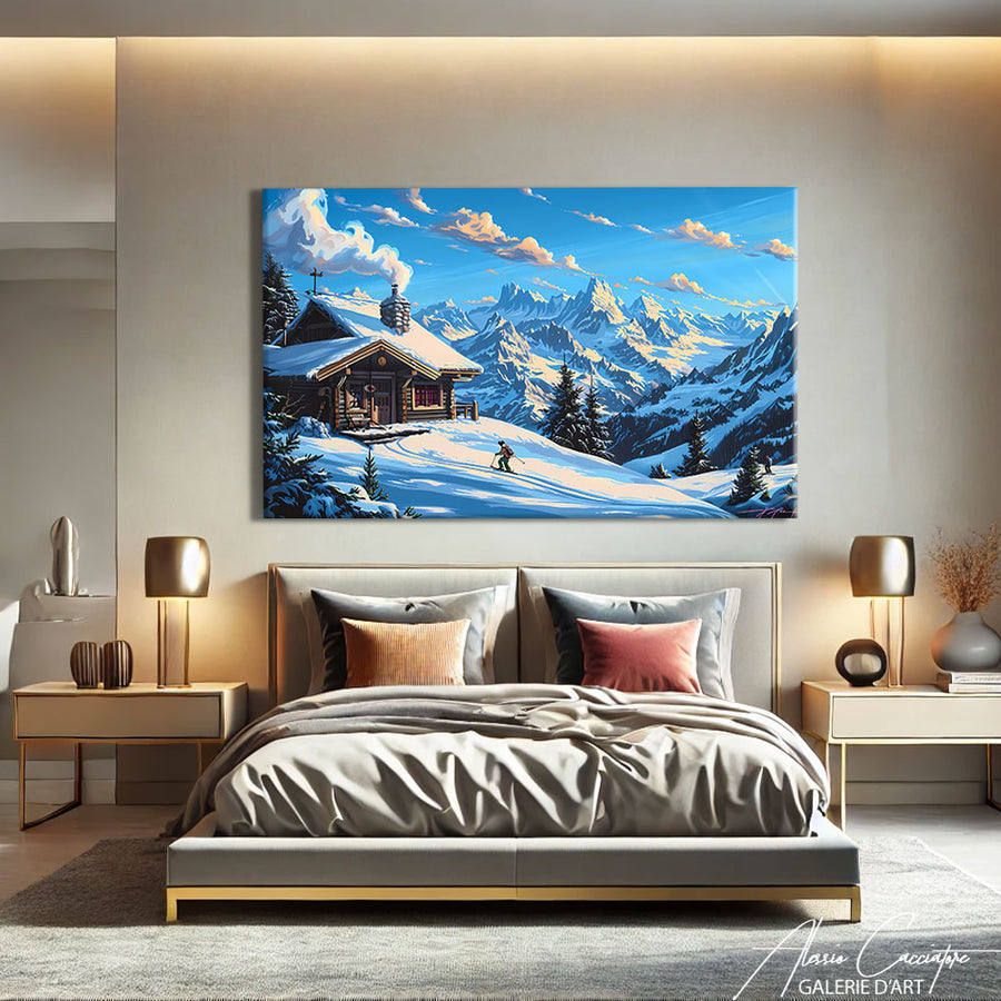 Tableau Montagne Savoie – mise en situation