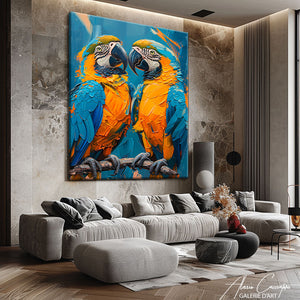 Tableau avec Perroquet