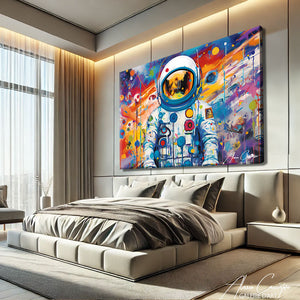TABLEAU STEET ART ASTRONAUTE Alessio Cacciatore